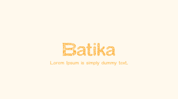 Batika Font