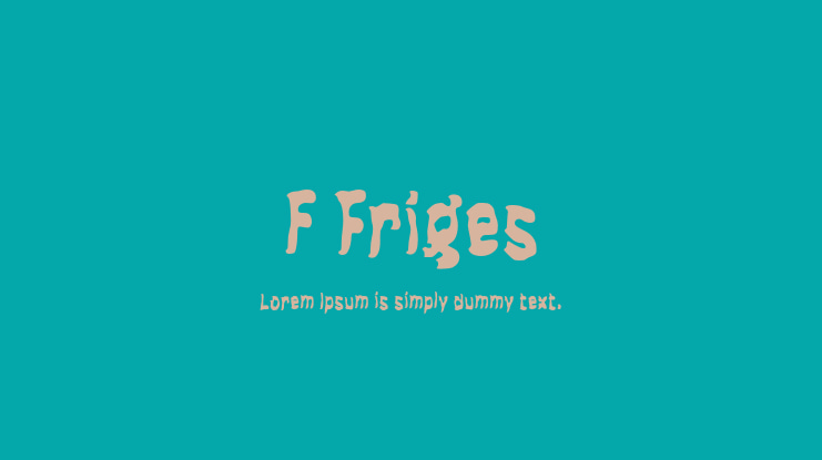 f Friges Font