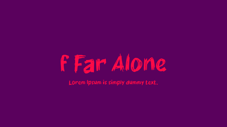 f Far Alone Font