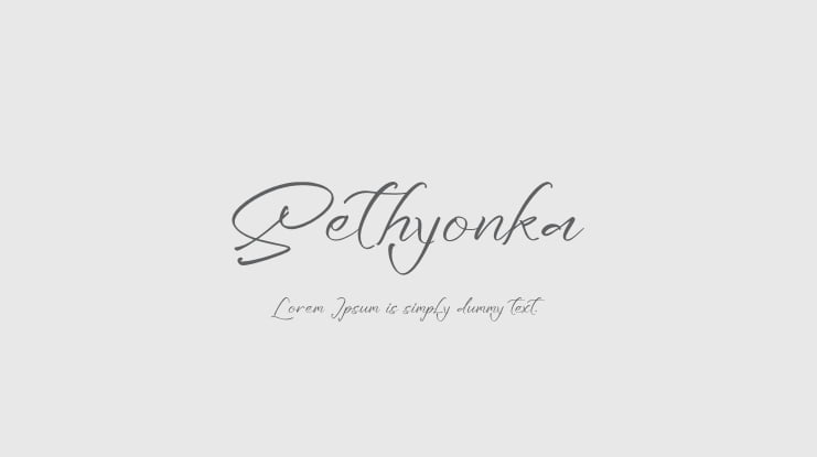 Sethyonka Font