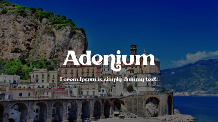 Adenium Font Family