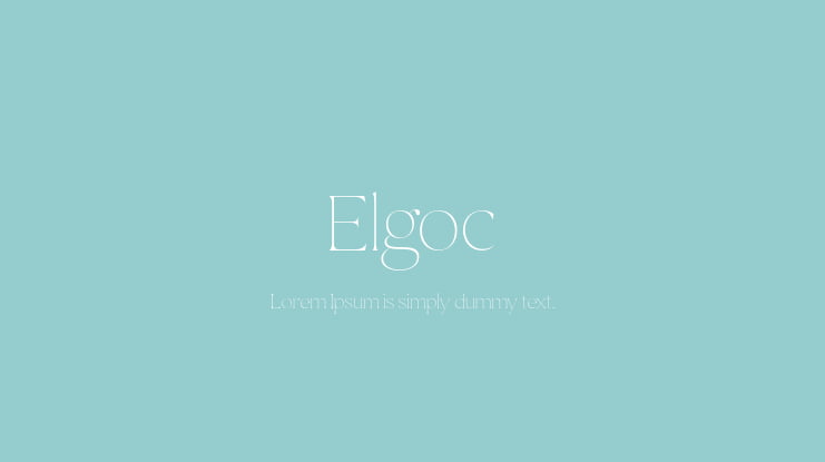 Elgoc Font