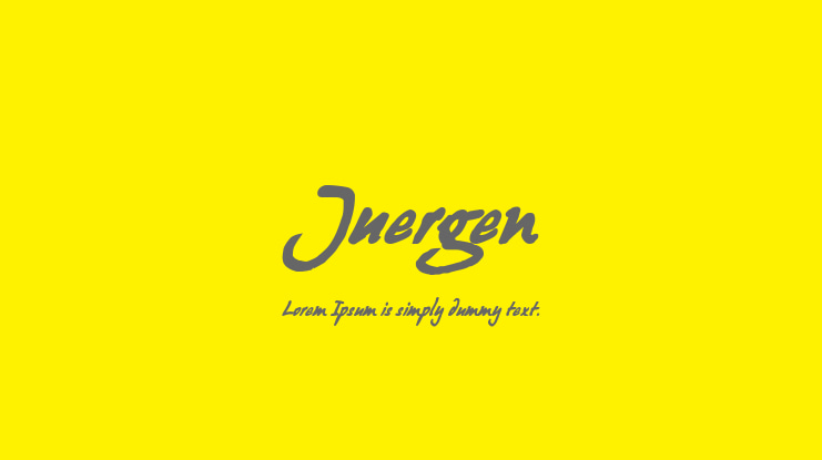 Juergen Font Family