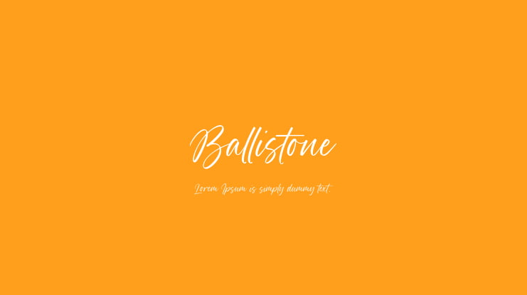 Ballistone Font