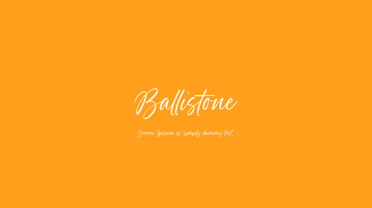 Ballistone Font