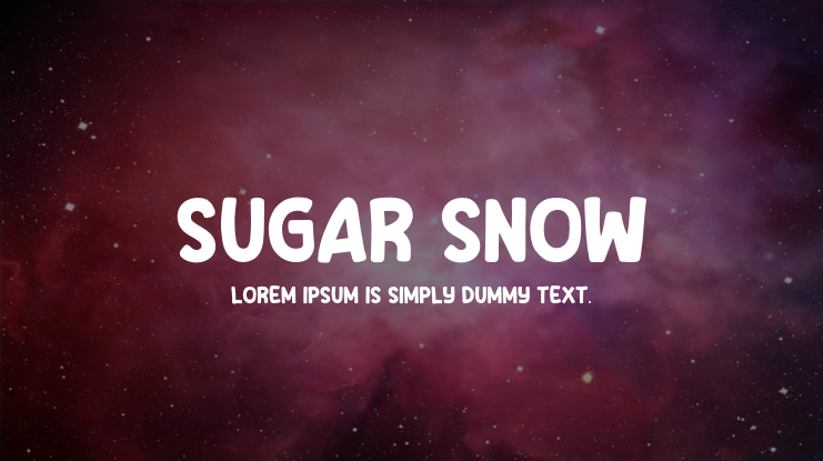 Sugar Snow Font