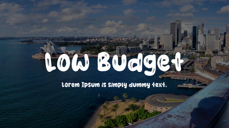 Low Budget Font