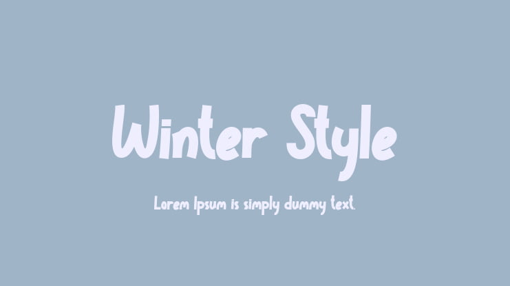 Winter Style Font