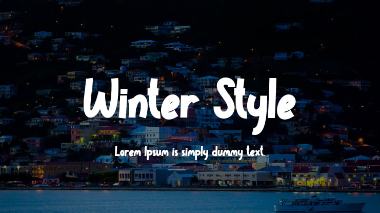 Winter Style Font