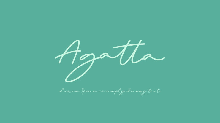 Agatta Font