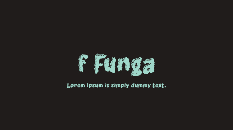 f Funga Font