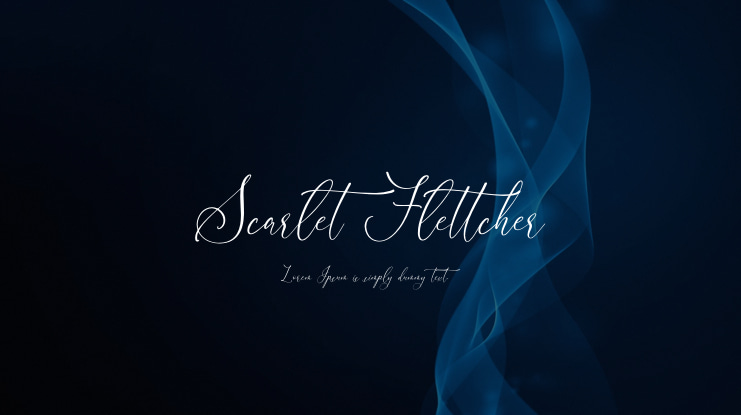Scarlet Flettcher Font