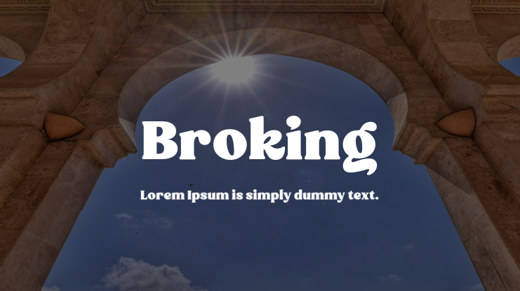Broking Font