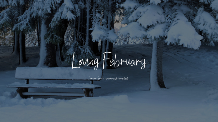 Loving February Font