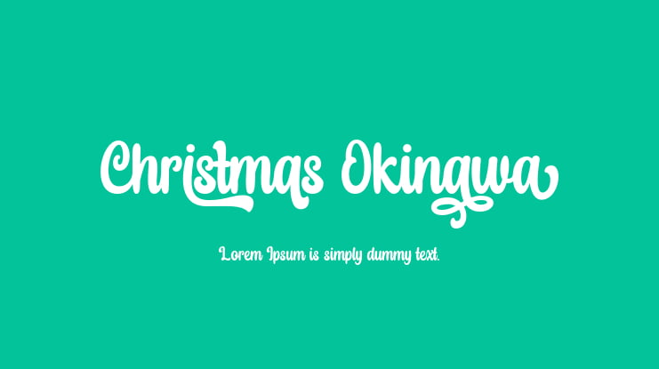 Christmas Okinawa Font
