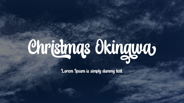 Christmas Okinawa Font