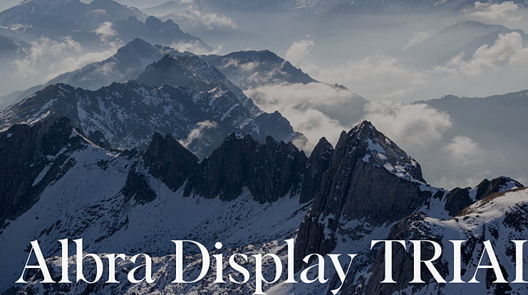 Albra Display TRIAL Font Family