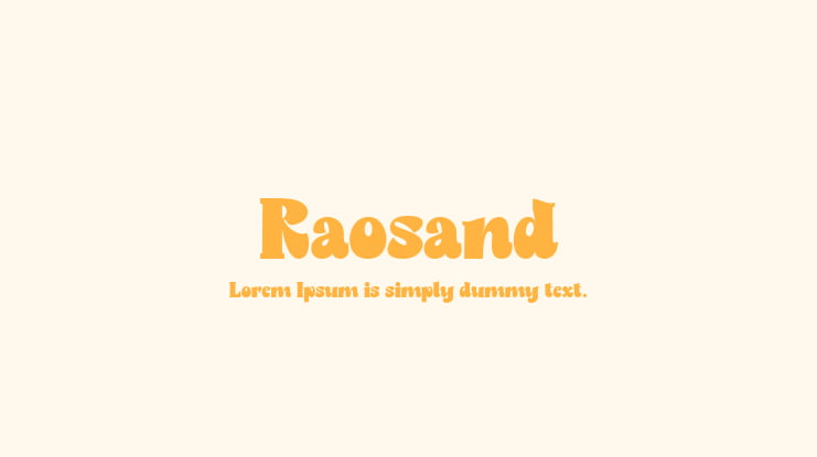 Raosand Font