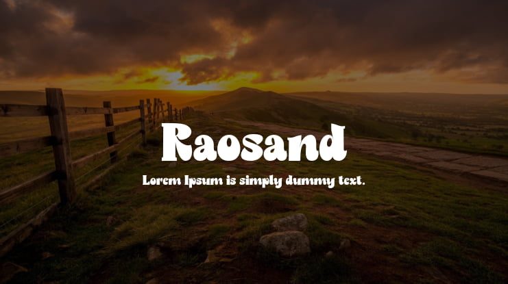 Raosand Font