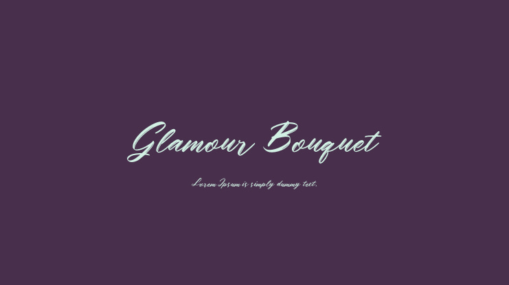 Glamour Bouquet Font