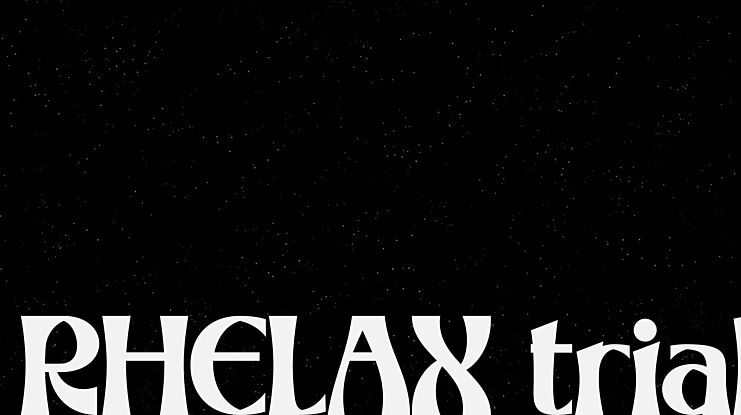 RHELAX trial Font