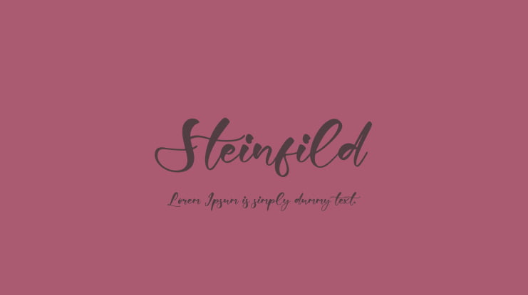 Steinfild Font