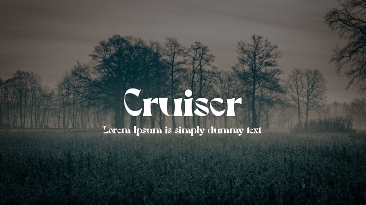 Cruiser Font