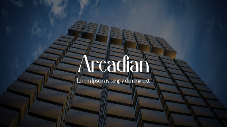Arcadian Font