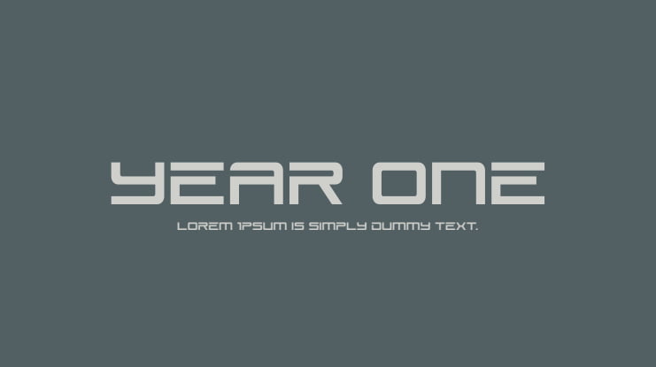 Year One Font Family