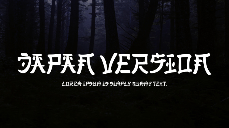 Japan Version Font