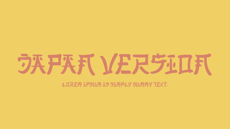 Japan Version Font