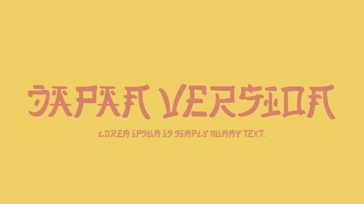 Japan Version Font