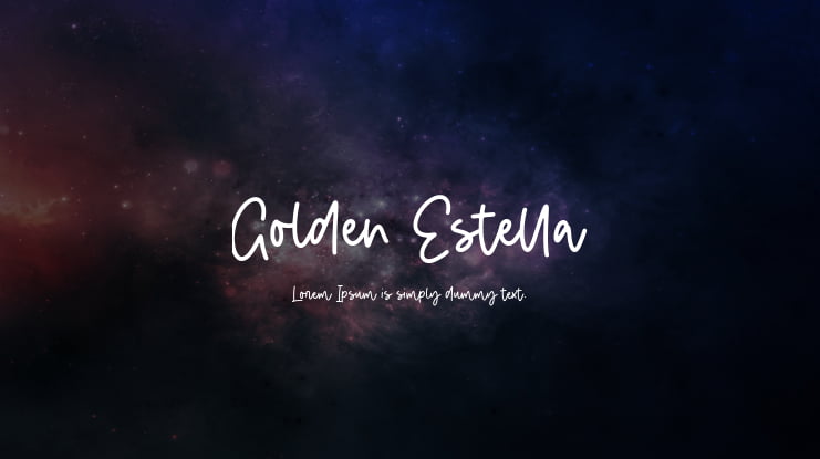 Golden Estella Font