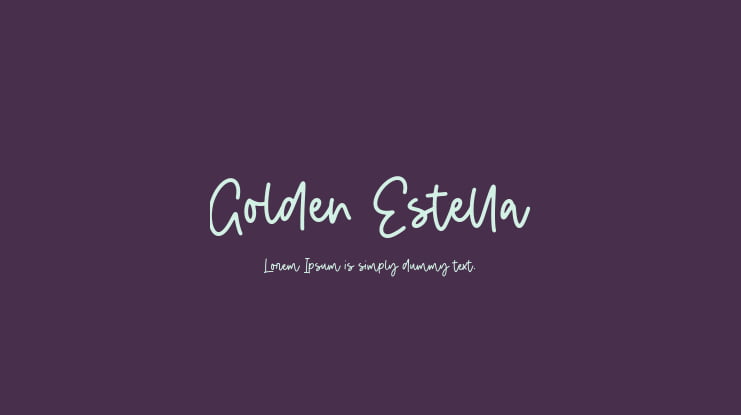 Golden Estella Font
