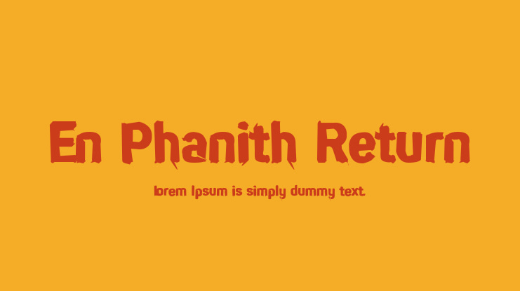 En Phanith Return Font