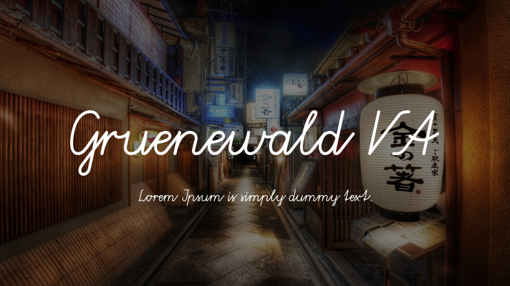 Gruenewald VA Font