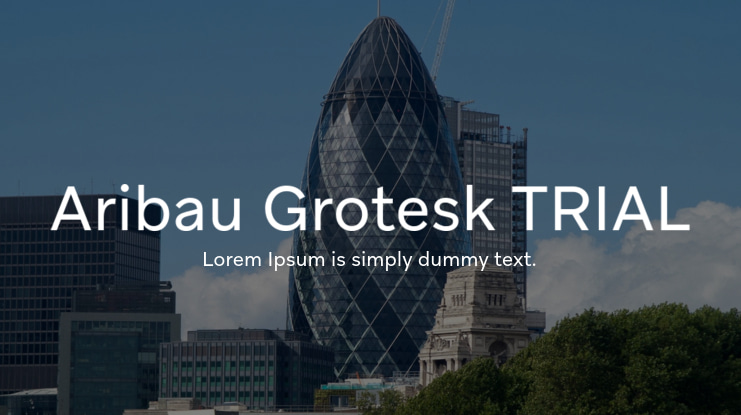 Aribau Grotesk TRIAL Font Family