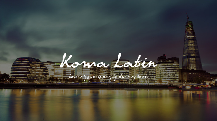 Koma Latin Font