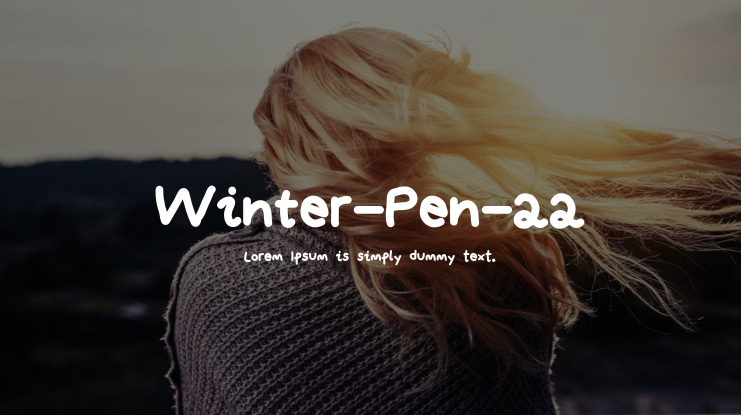 Winter-Pen-22 Font
