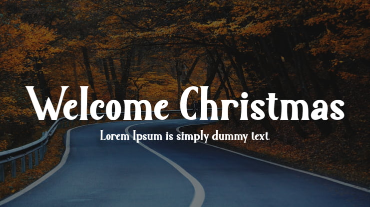 Welcome Christmas Font Family