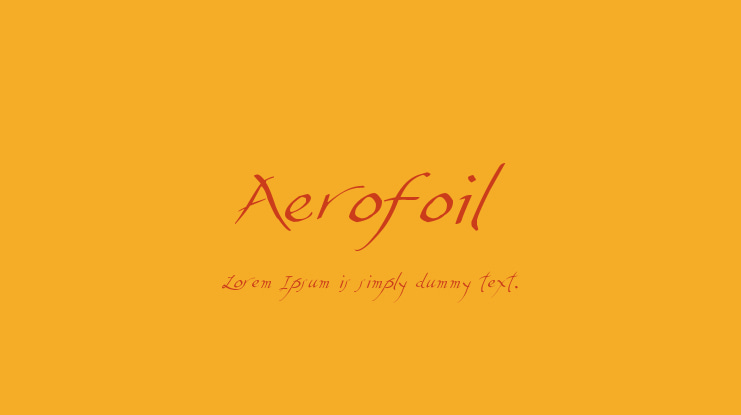 Aerofoil Font