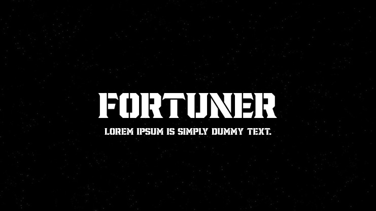 Fortuner Font