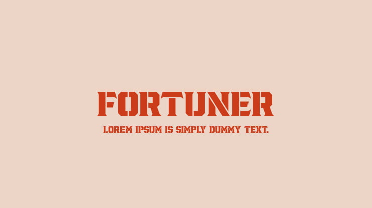 Fortuner Font