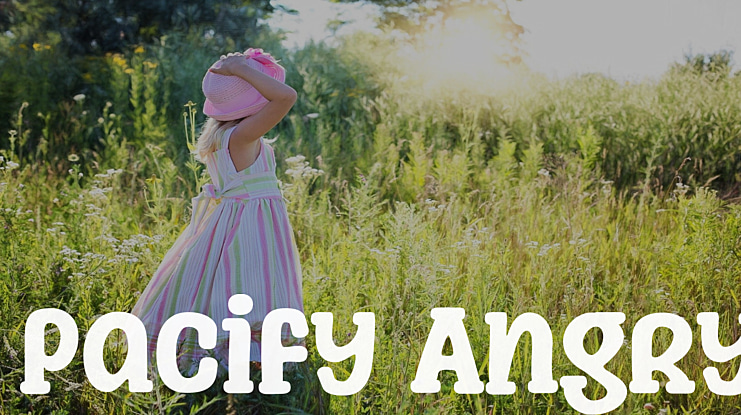 Pacify Angry Font