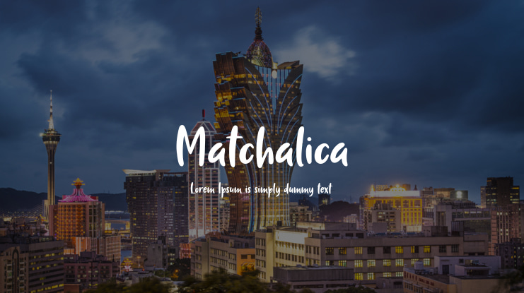 Matchalica Font