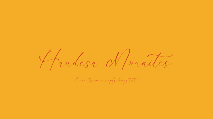 Handesa Mornites Font