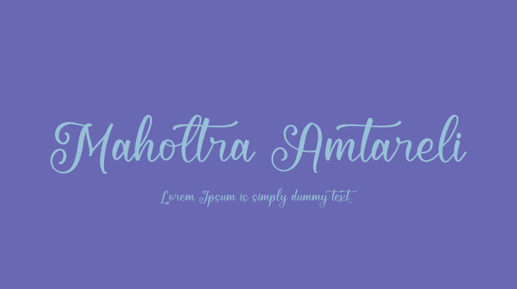 Maholtra Amtareli Font