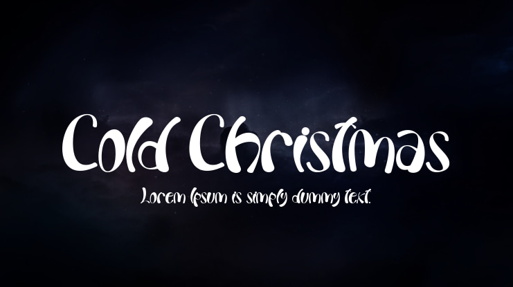 Cold Christmas Font