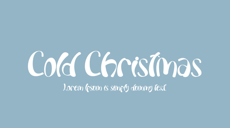 Cold Christmas Font