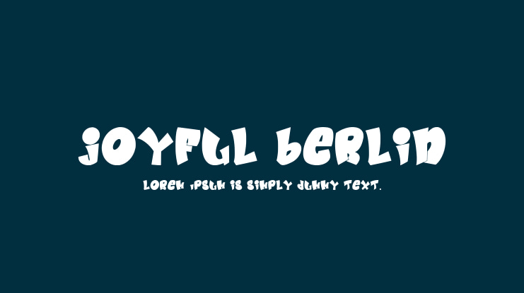 Joyful Berlin Font